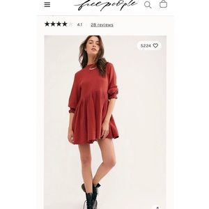 Free People swingy mini dress (new with tags)